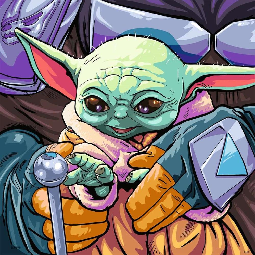 PUZZLE RAVENSBURGER THE MANDALORIAN: BABY YODA 3x49