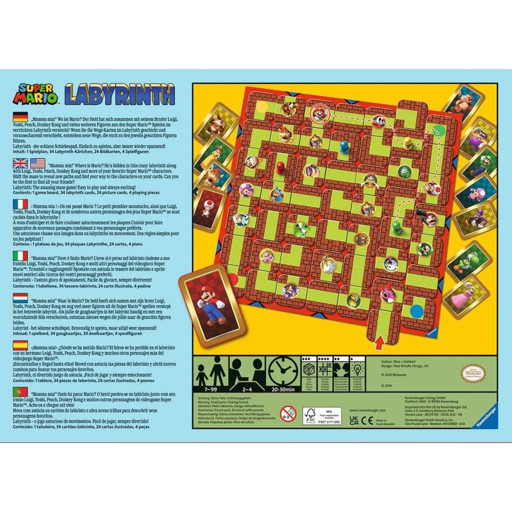 JUEGO DE MESA RAVENSBURGER LABYRINTH SUPER MARIO