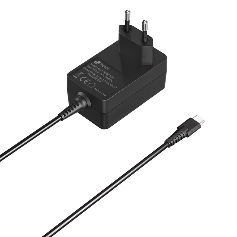 CARGADOR PORTATIL UNIVERSAL LEOTEC 45W USB TIPO C 5 EN 1