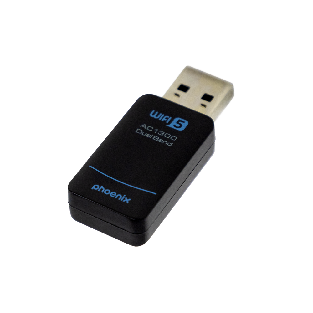 Phoenix Nano adaptador USB receptor red inalámbrico 1300Mbps Dual Band