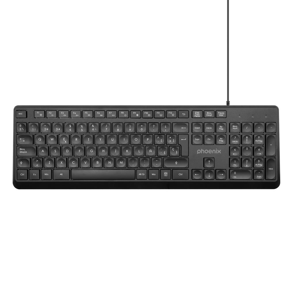 Phoenix Combo Teclado multimedia + Raton con Cable USB 1200DPI
