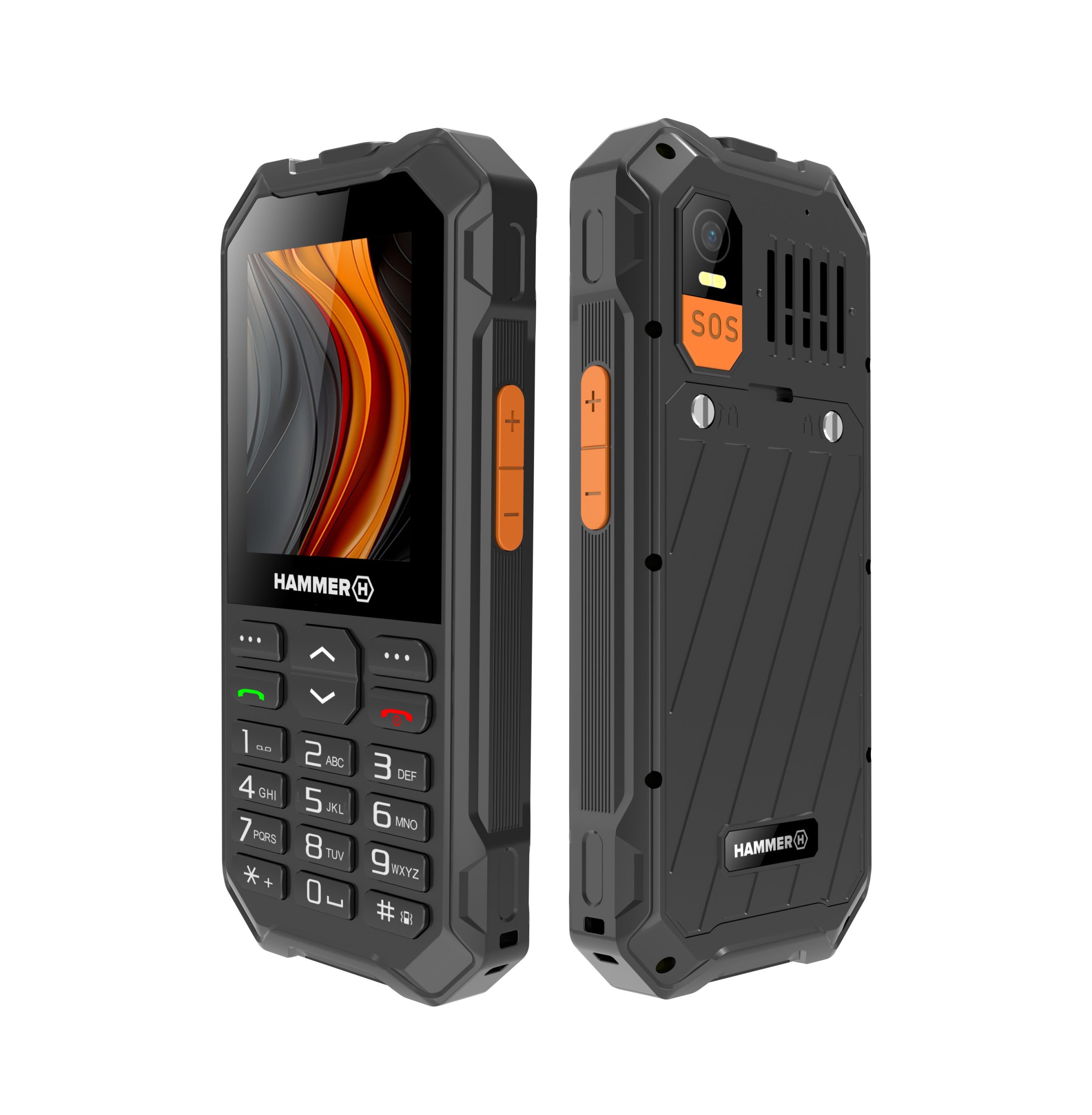 TELEFONO MOVIL RUGERIZADO HAMMER 6 2.4" / 4G / NEGRO