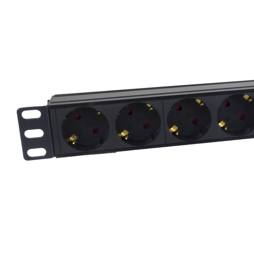 REGLETA PHASAK 8 TOMAS ARMARIO RACK 19" CON INTERRUPTOR 2M C14 NEGRO BNS 3535