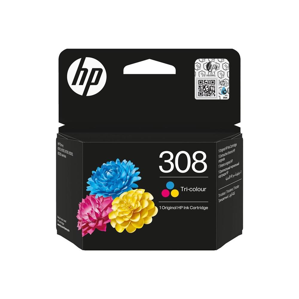 HP Cartucho 308 Color Cian, Magenta y Amarillo 120 p