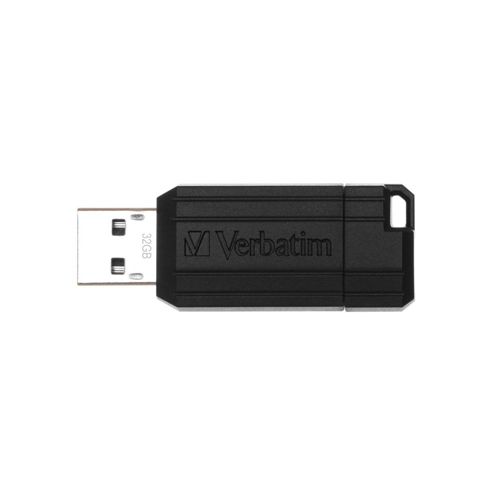 MEMORIA USB 2.0 VERBATIM PINSTRIPE 32GB NEGRO