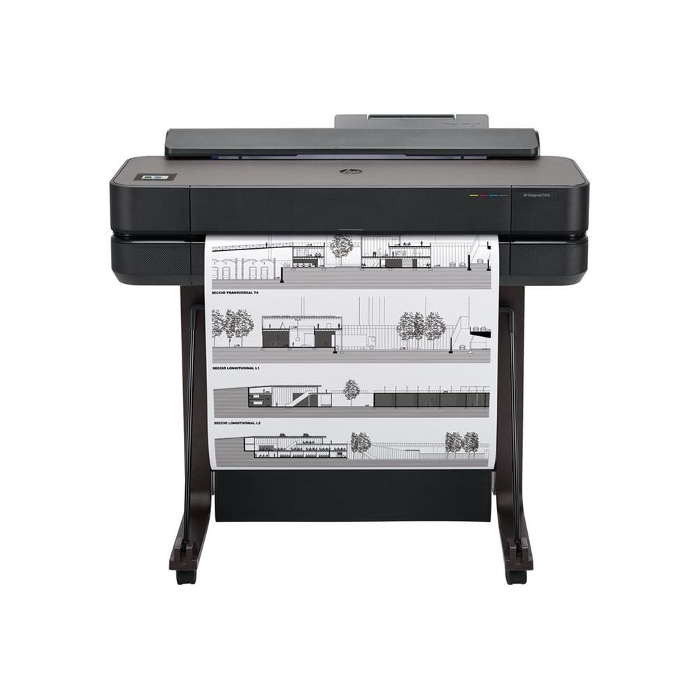Plotter HP DesignJet T650 A1 24" RED/ WIFI/ CORTADORA HORIZONTAL AUTOMATICA