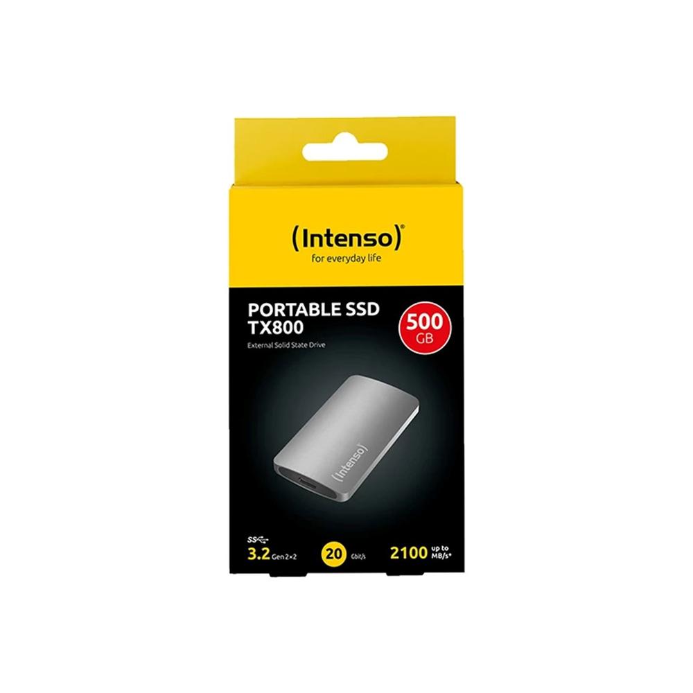 DISCO DURO EXTERNO SOLIDO SSD INTENSO TX800 500GB USB TIPO C