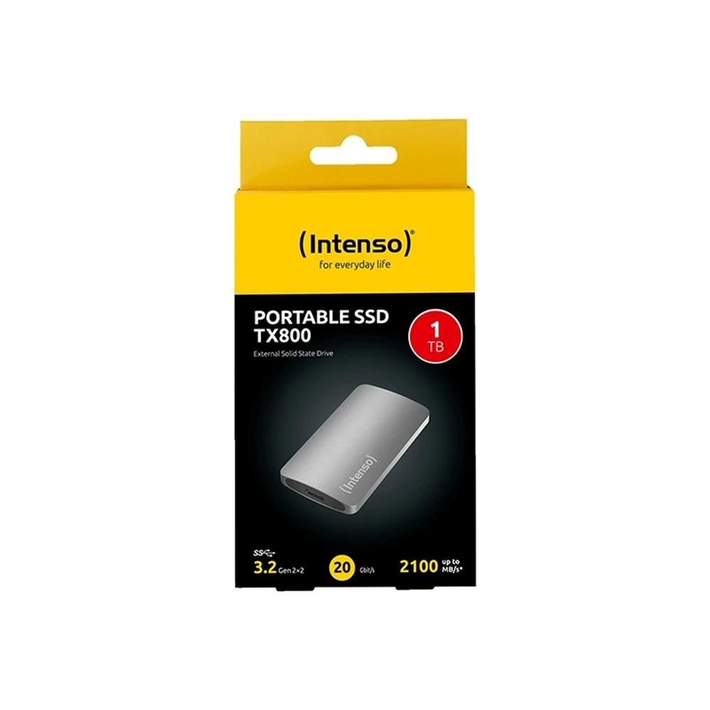 DISCO DURO EXTERNO SOLIDO SSD INTENSO TX800 1TB USB TIPO C