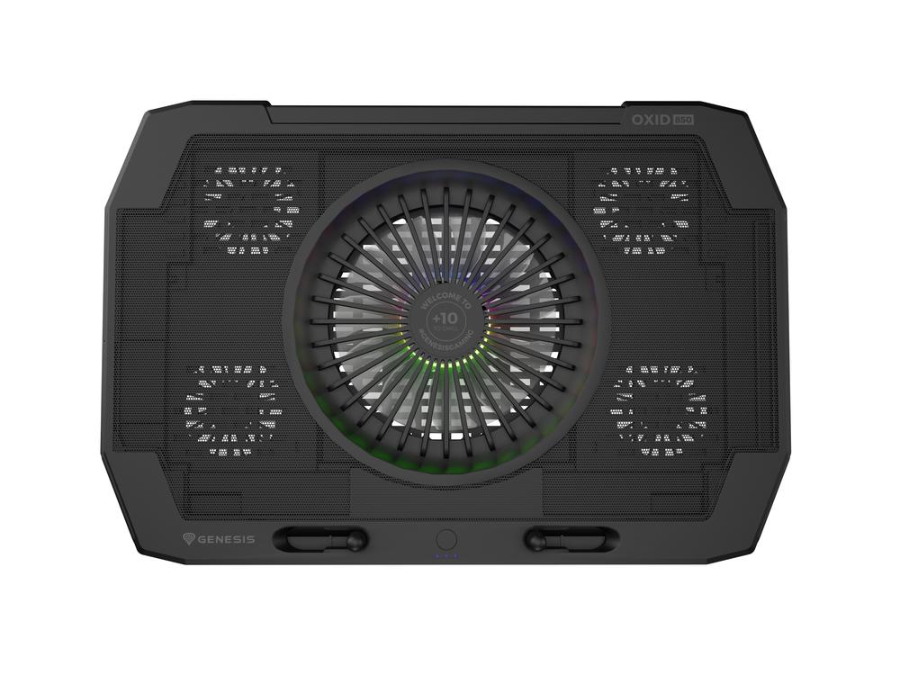 BASE REFRIGERADORA GENESIS OXID 850 RGB PARA PORTATIL 15.6"-17.3" USB