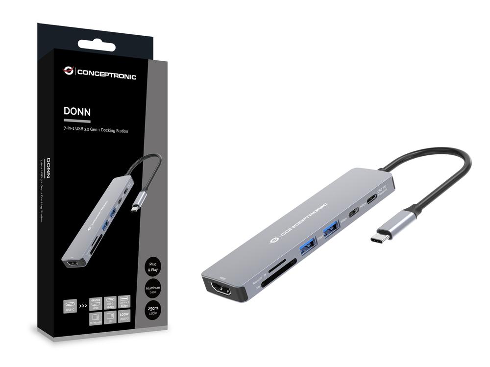 DOCKING STATION CONCEPTRONIC DONN28G USB TIPO C 7 EN 1
