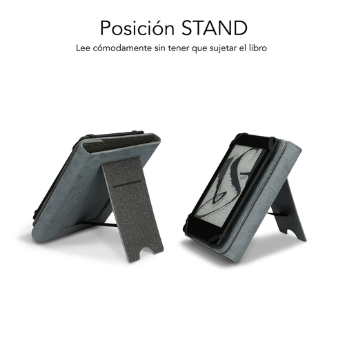 FUNDA SUBBLIM CLEVER EBOOK CASE 6" STAND CASE GRIS