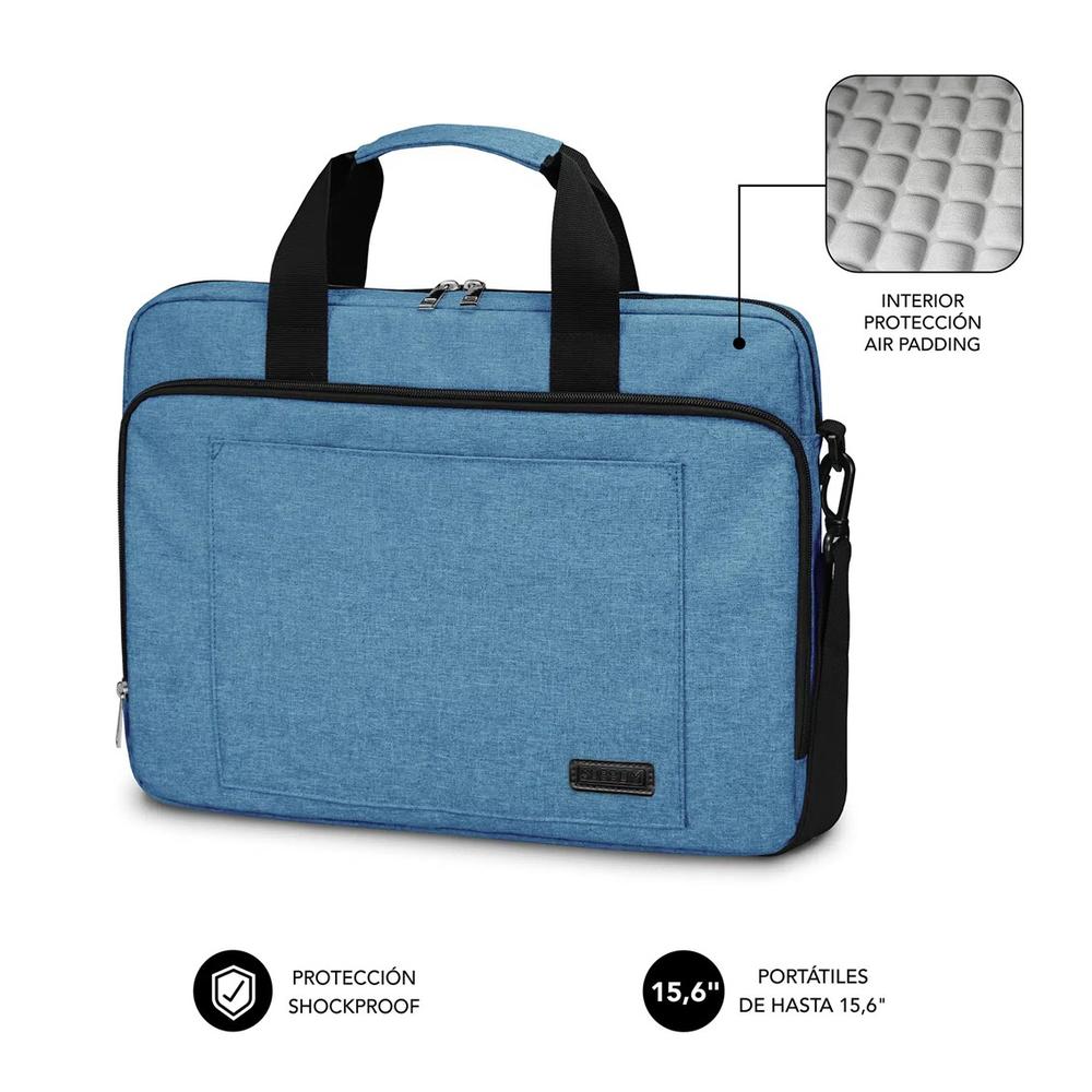 MALETIN SUBBLIM AIR PADDING PARA PORTATIL 15.6" AZUL
