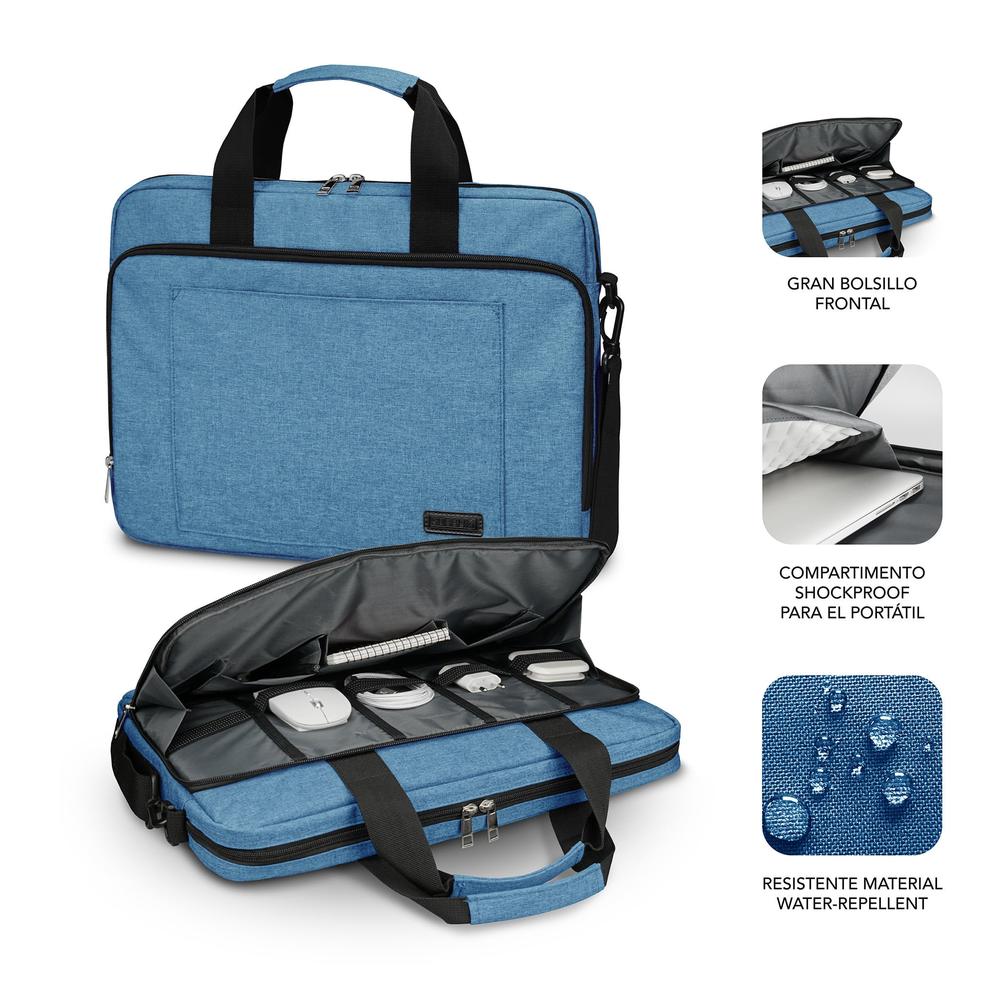 MALETIN SUBBLIM AIR PADDING PARA PORTATIL 15.6" AZUL