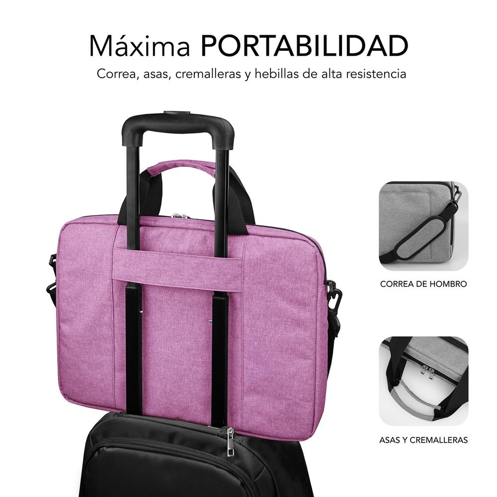 MALETIN SUBBLIM AIR PADDING PARA PORTATIL 15.6" ROSA