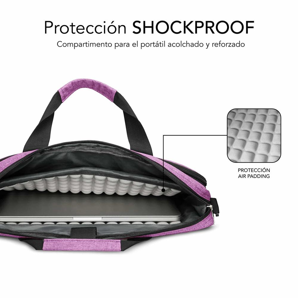 MALETIN SUBBLIM AIR PADDING PARA PORTATIL 15.6" ROSA