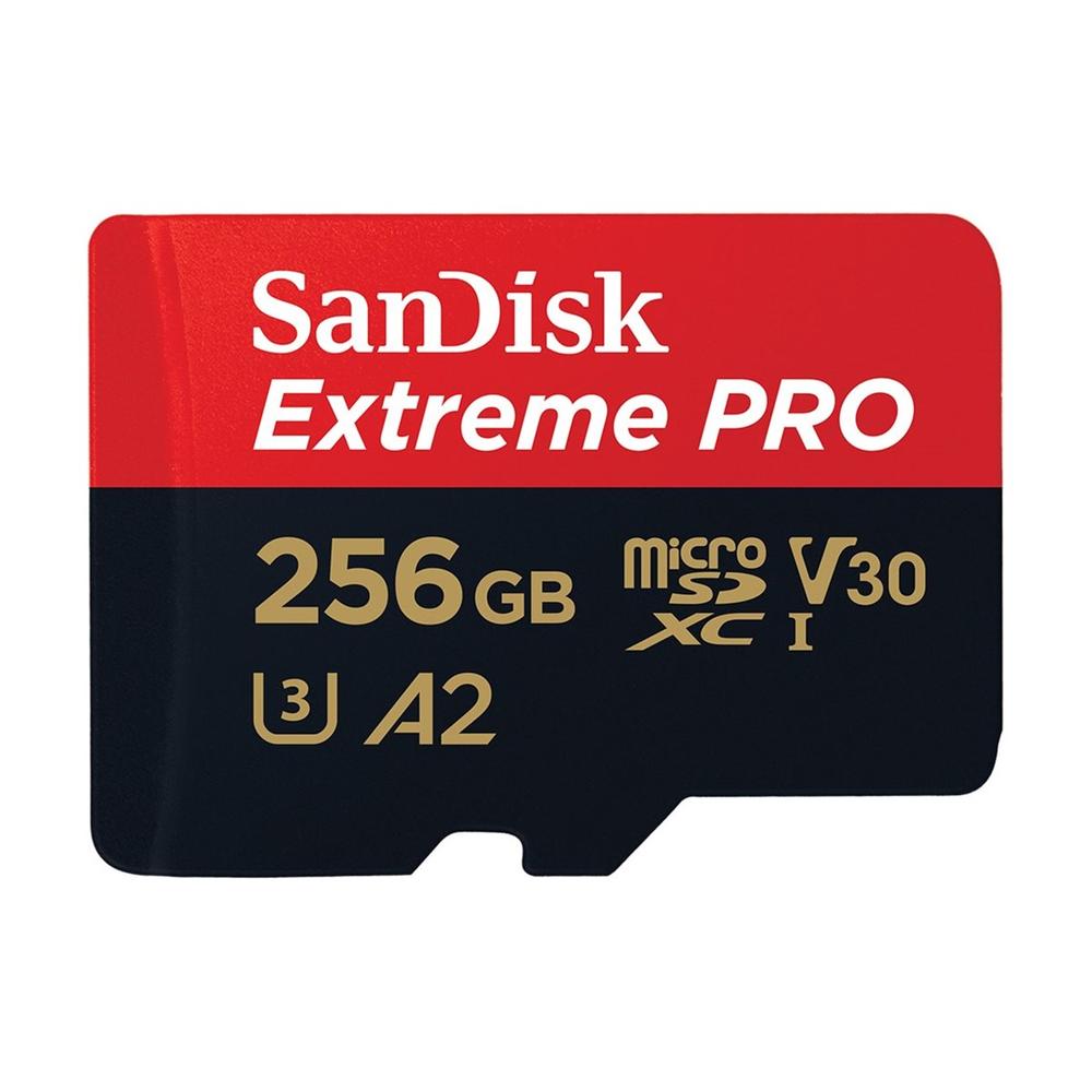 TARJETA MEMORIA MICRO SECURE DIGITAL 256GB SANDISK EXTREME PRO CLASE 10 UHS-I U3 + ADAPTADOR