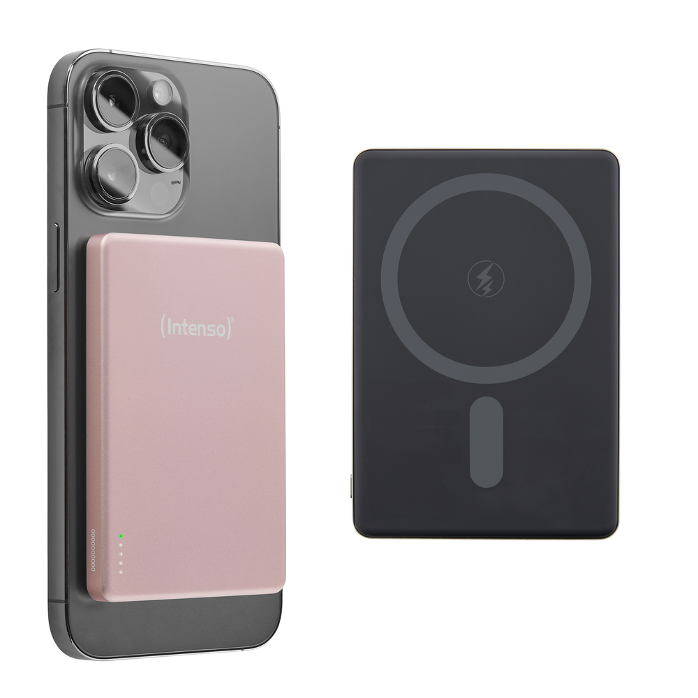 POWERBANK INTENSO MW5000 MAGSAFE ROSADO MAGNETICO