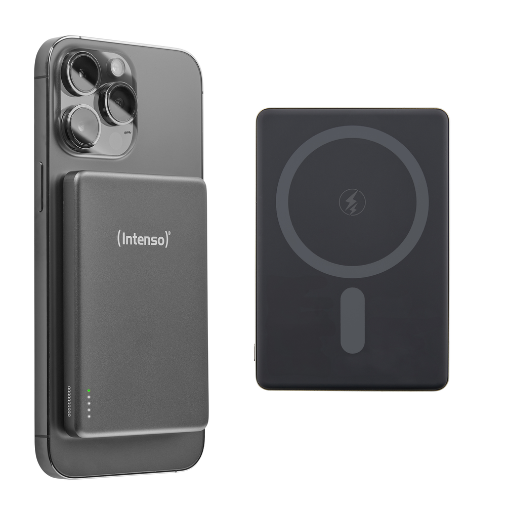 POWERBANK INTENSO MW5000 MAGSAFE GRIS MAGNETICO