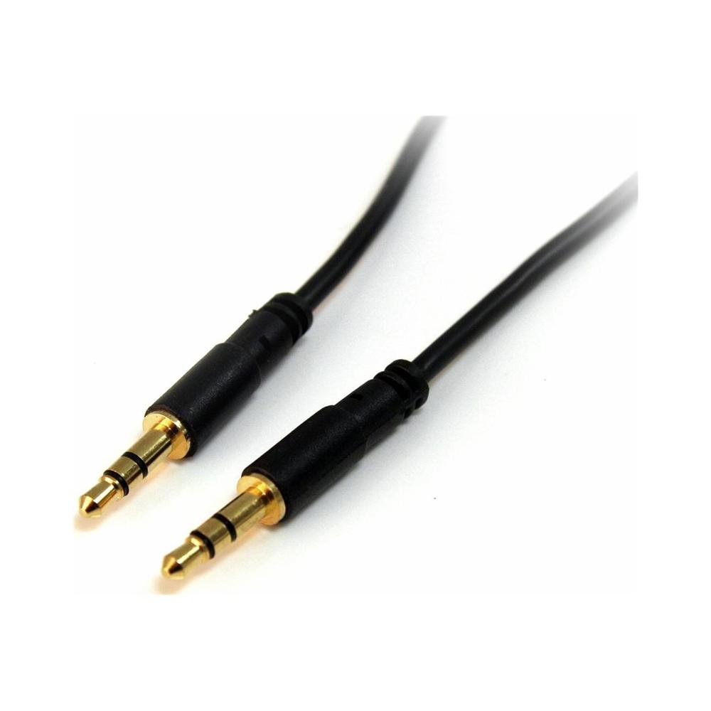 CABLE JACK 3.5MM STARTECH 1.8M/ MACHO-MACHO/ NEGRO