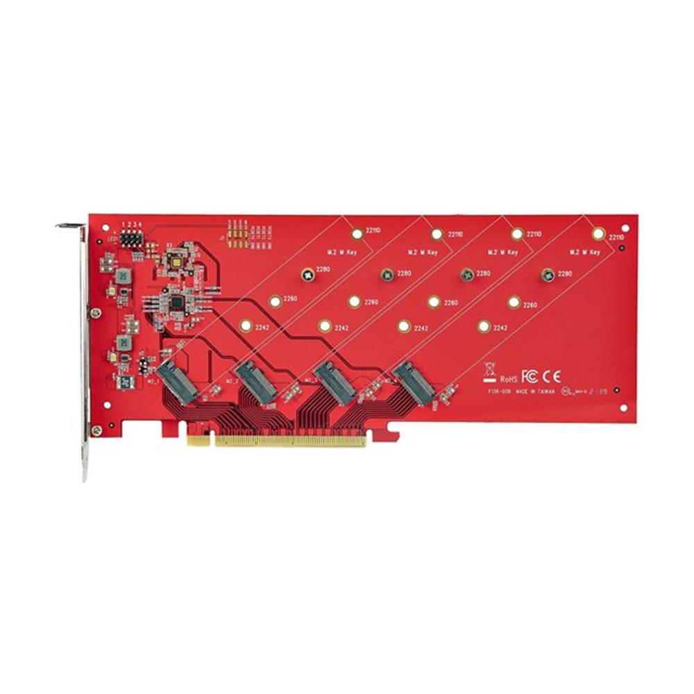 TARJETA DE INTERFAZ STARTECH QUAD-M2-PCIE-CARD-B