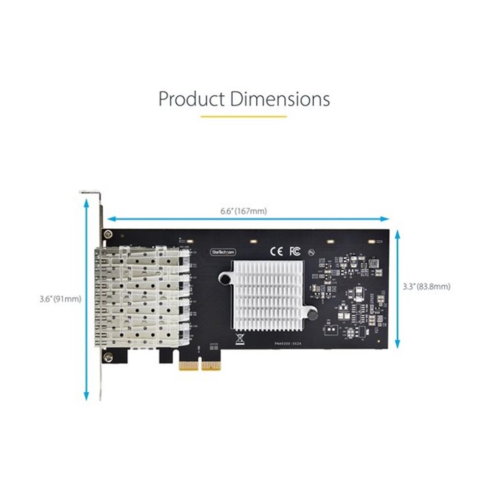 TARJETA DE RED STARTECH P041GI-NETWORK-CARD 4X SFP