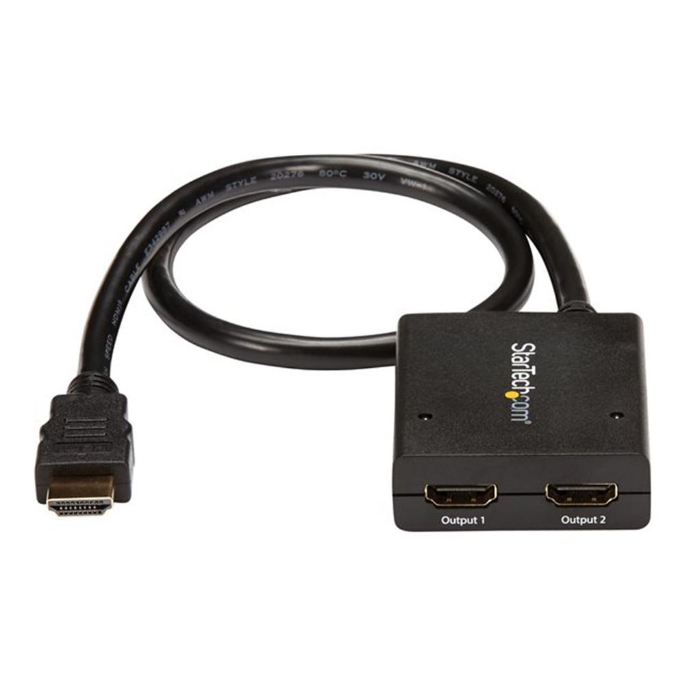 SPLITTER HDMI 4K STARTECH MACHO-HEMBRA 2 PUERTOS