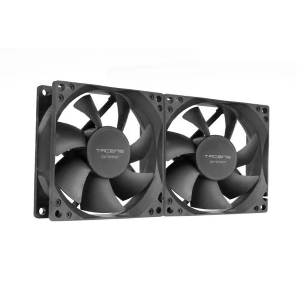 VENTILADOR CAJA TACENS ANIMA AF8 2X 80MM NEGRO