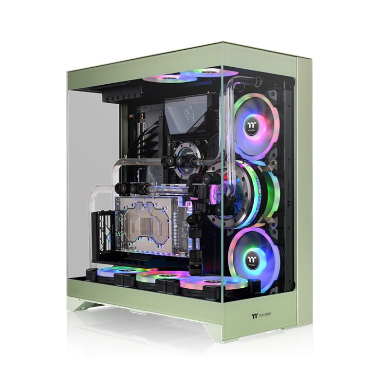 CAJA ORDENADOR GAMING THERMALTAKE CTE E550 TG ATX CRISTAL TEMPLADO VERDE