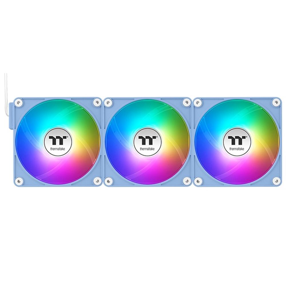 VENTILADOR CAJA INV MAGNETICO THERMALTAKE CT120 EX ARGB 3X 120MM AZUL HYDRANGEA