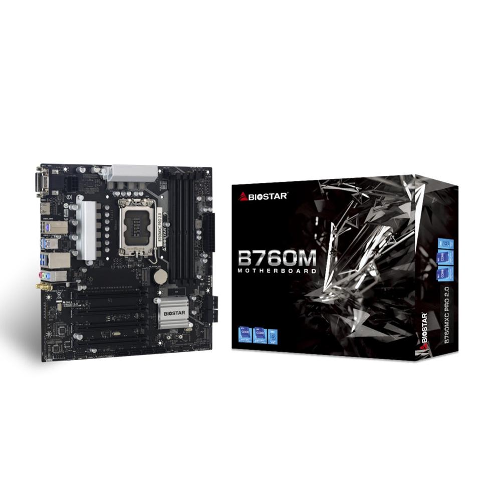 PLACA BASE BIOSTAR B760MXC PRO MATX/ 4XDDR5/ 8X SATA3 LGA 1700