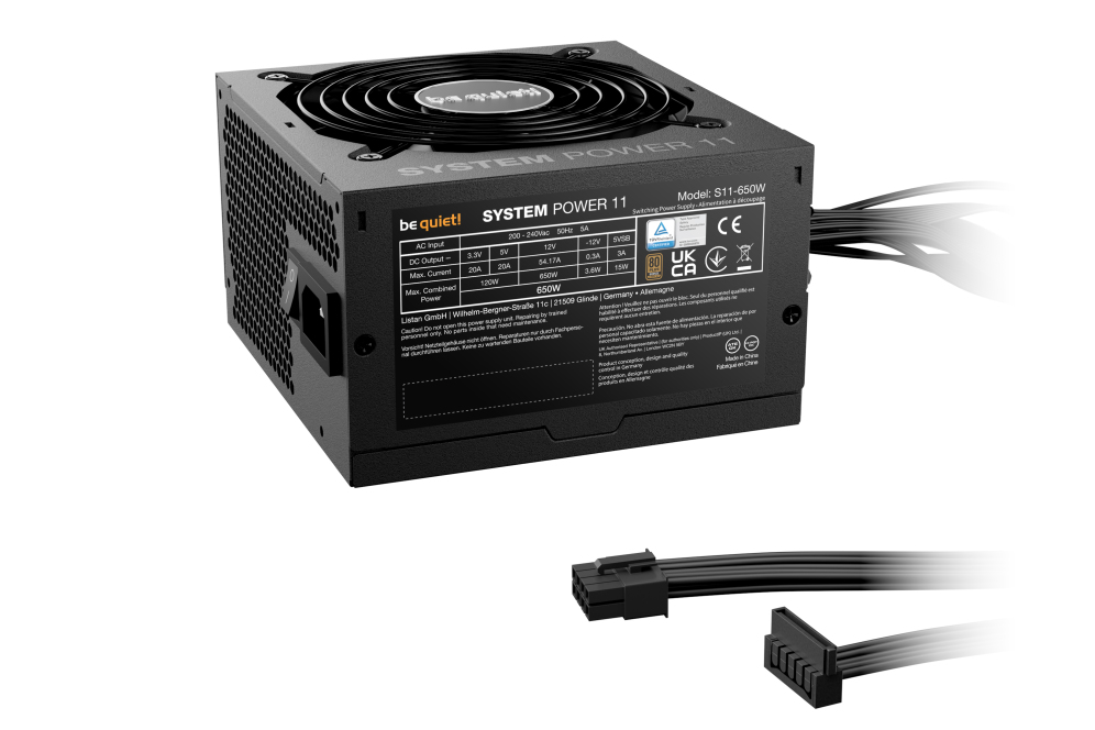 FUENTE ALIMENTACION BEQUIET SYSTEM POWER 11 ATX 650W