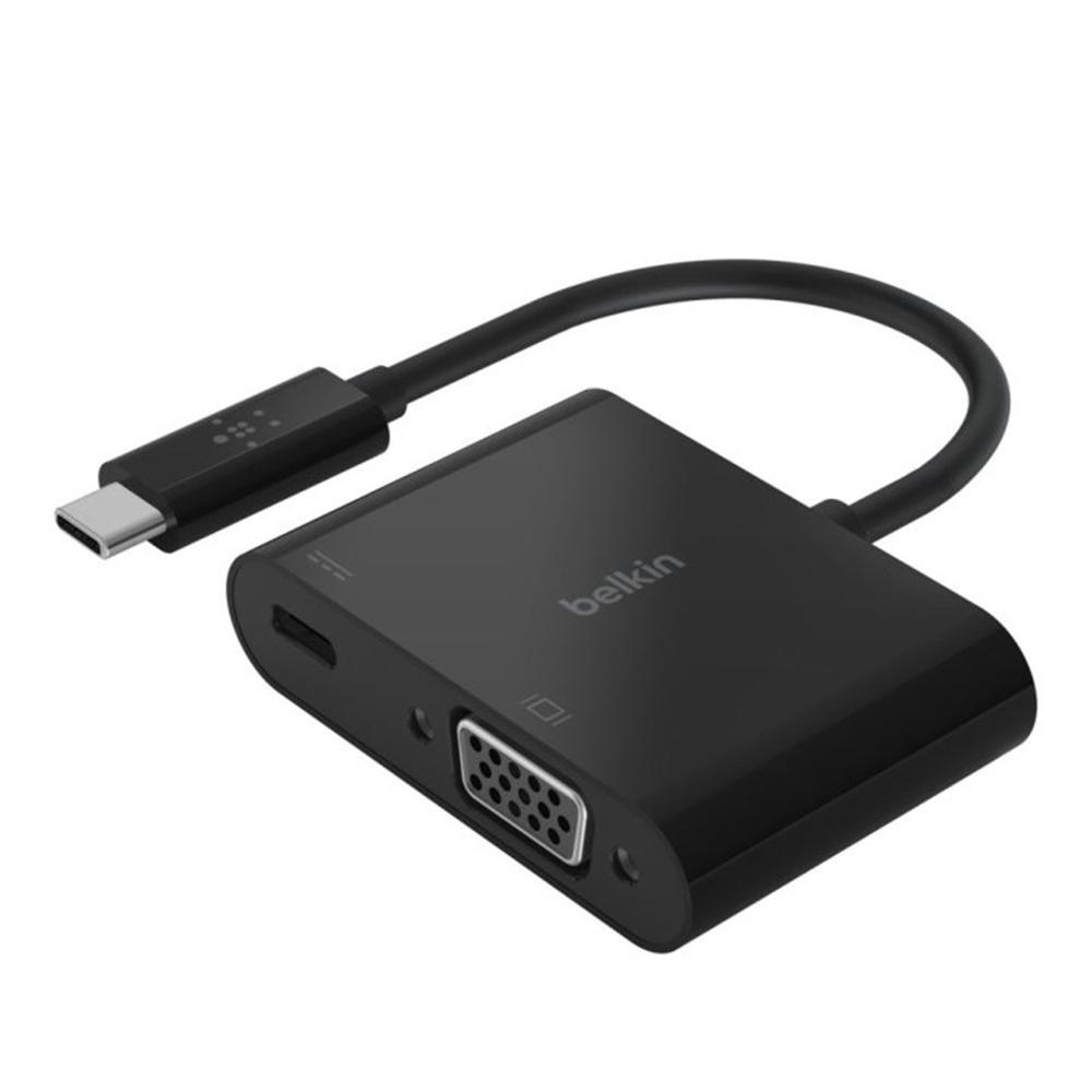 ADAPTADOR USB TIPO C A USB TIPO C / VGA BELKIN MACHO-HEMBRA / NEGRO