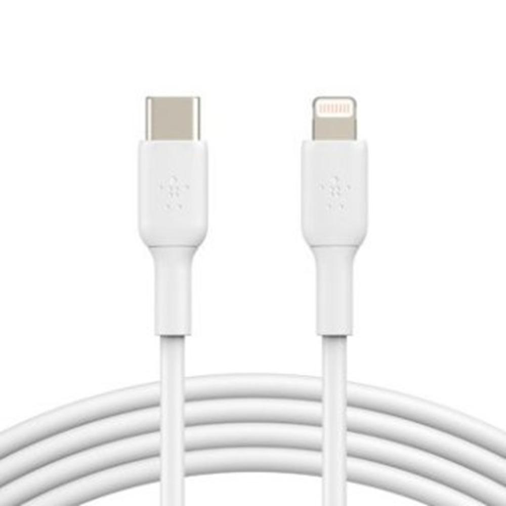 CABLE LIGHTNING A USB TIPO C BELKIN 1M/ MACHO-MACHO/ BLANCO
