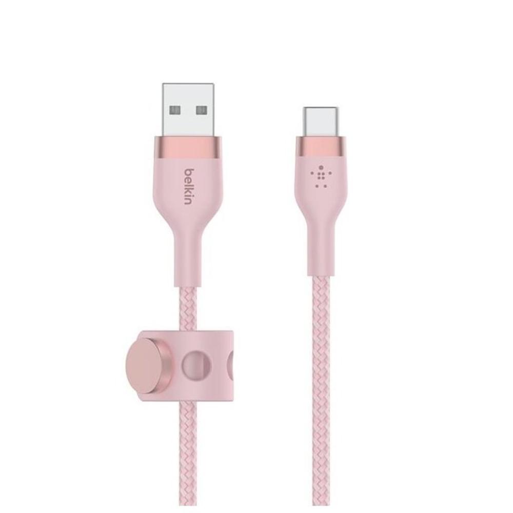 CABLE USB TIPO C A LIGHTNING BELKIN 1M/ MACHO-MACHO/ ROSA