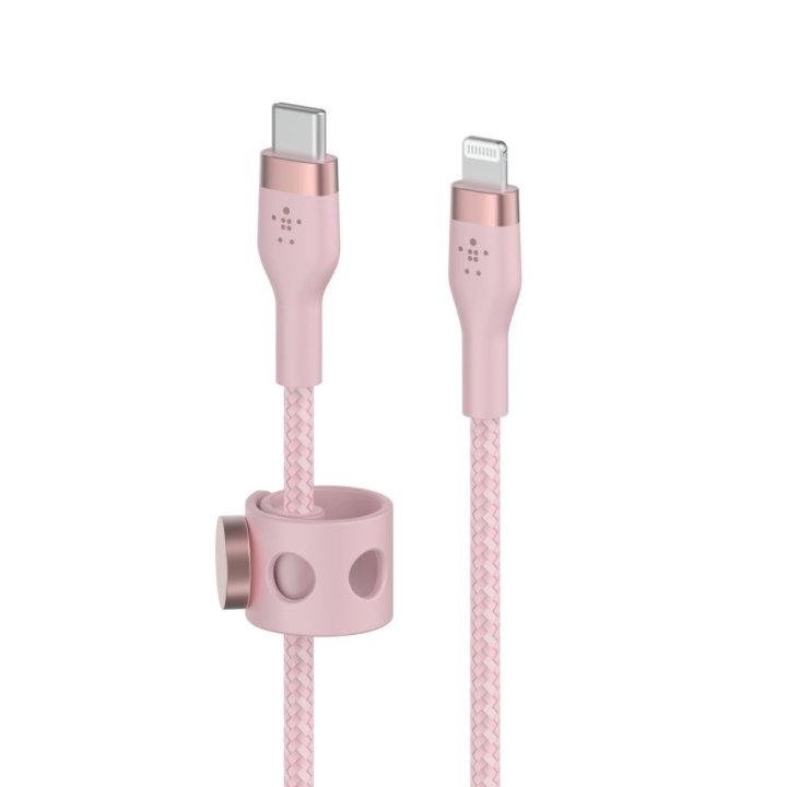 CABLE USB TIPO C A LIGHTNING BELKIN 1M/ MACHO-MACHO/ ROSA