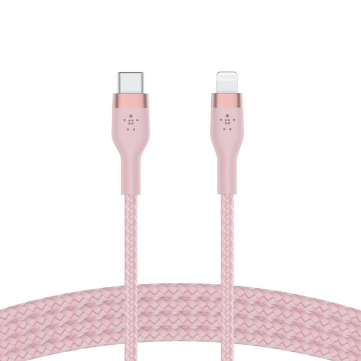 CABLE USB TIPO C A LIGHTNING BELKIN 1M/ MACHO-MACHO/ ROSA