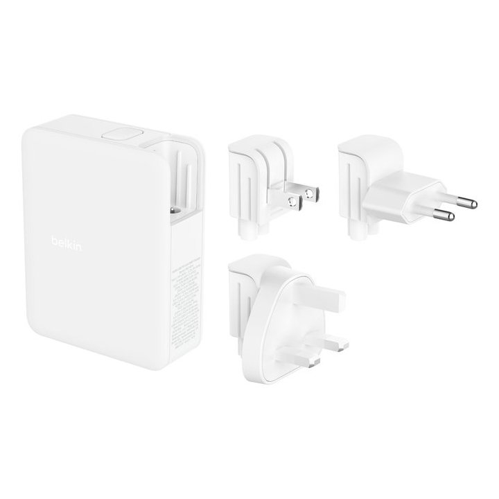 CARGADOR DE PARED BELKIN WCH014BTWH 140W 3X USB TIPO C 1X USB TIPO A
