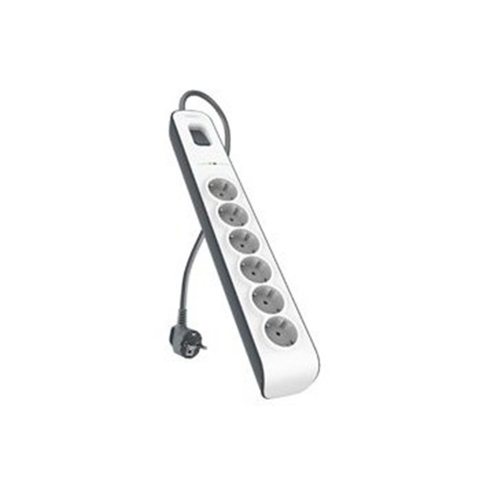 REGLETA ALIMENTACION BELKIN BSV603VF2M-V2 DE PROTECCION CONTRA SOBRETENSIONES 6 TOMAS BOTON APAGADO