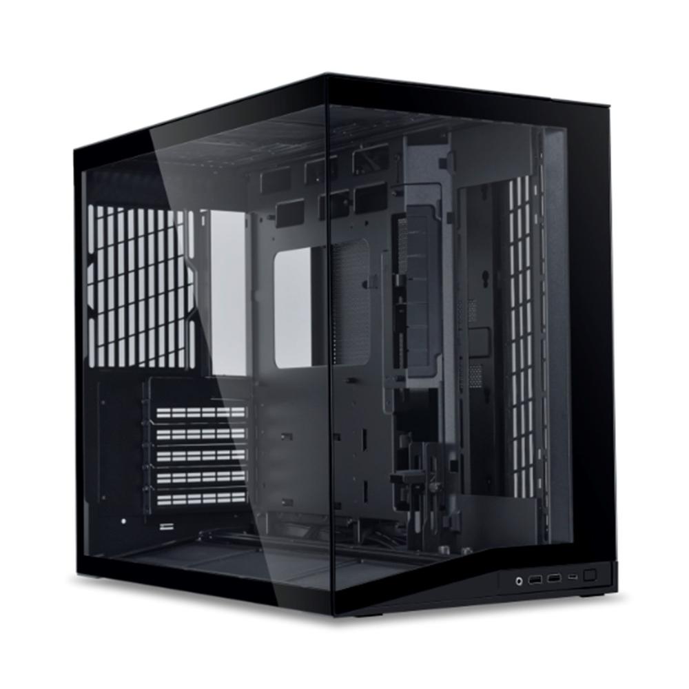 CAJA ORDENADOR GAMING LIAN LI O11D MINI V2 ATX CRISTAL TEMPLADO NEGRO