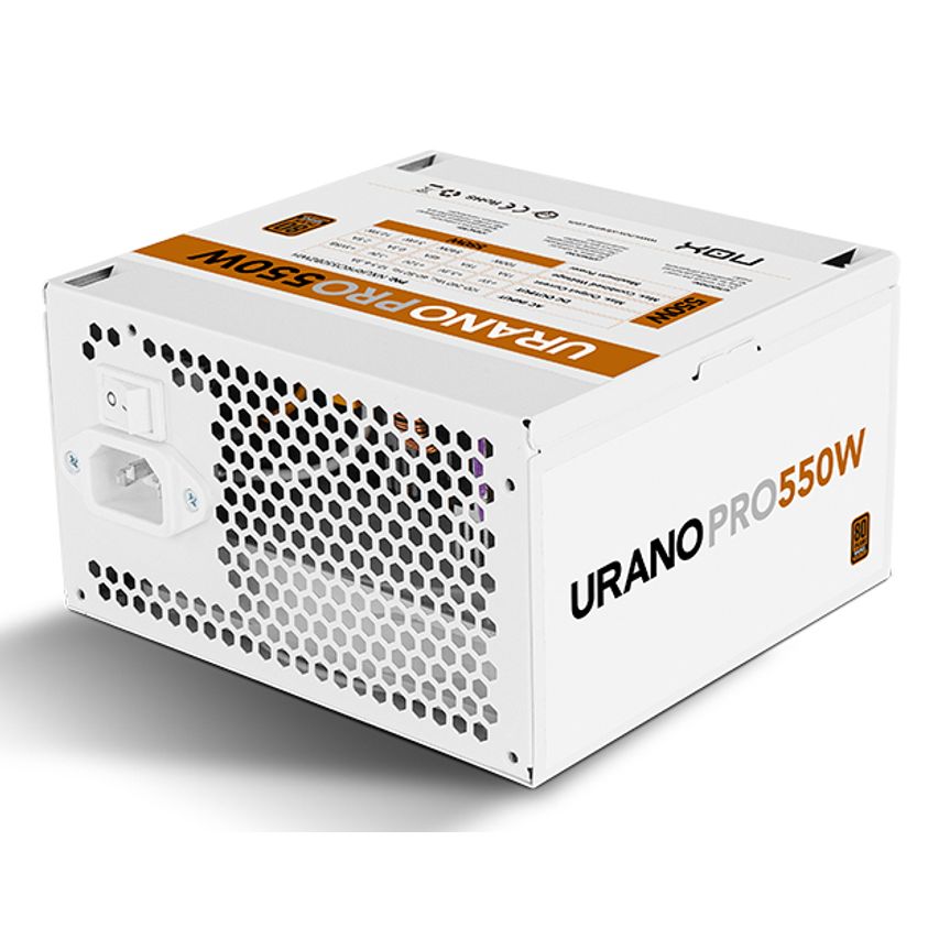 FUENTE ALIMENTACION NOX URANO PRO GAMING ATX 550W BLANCO