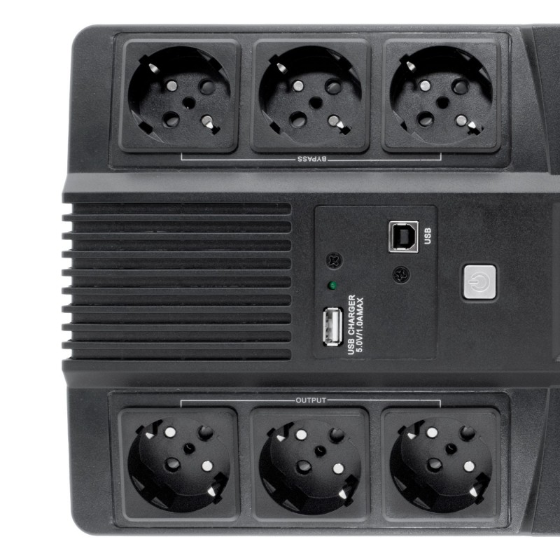 SAI COOLBOX SCUDO3 800VA LCD 6 ENCHUFES SCHUKO