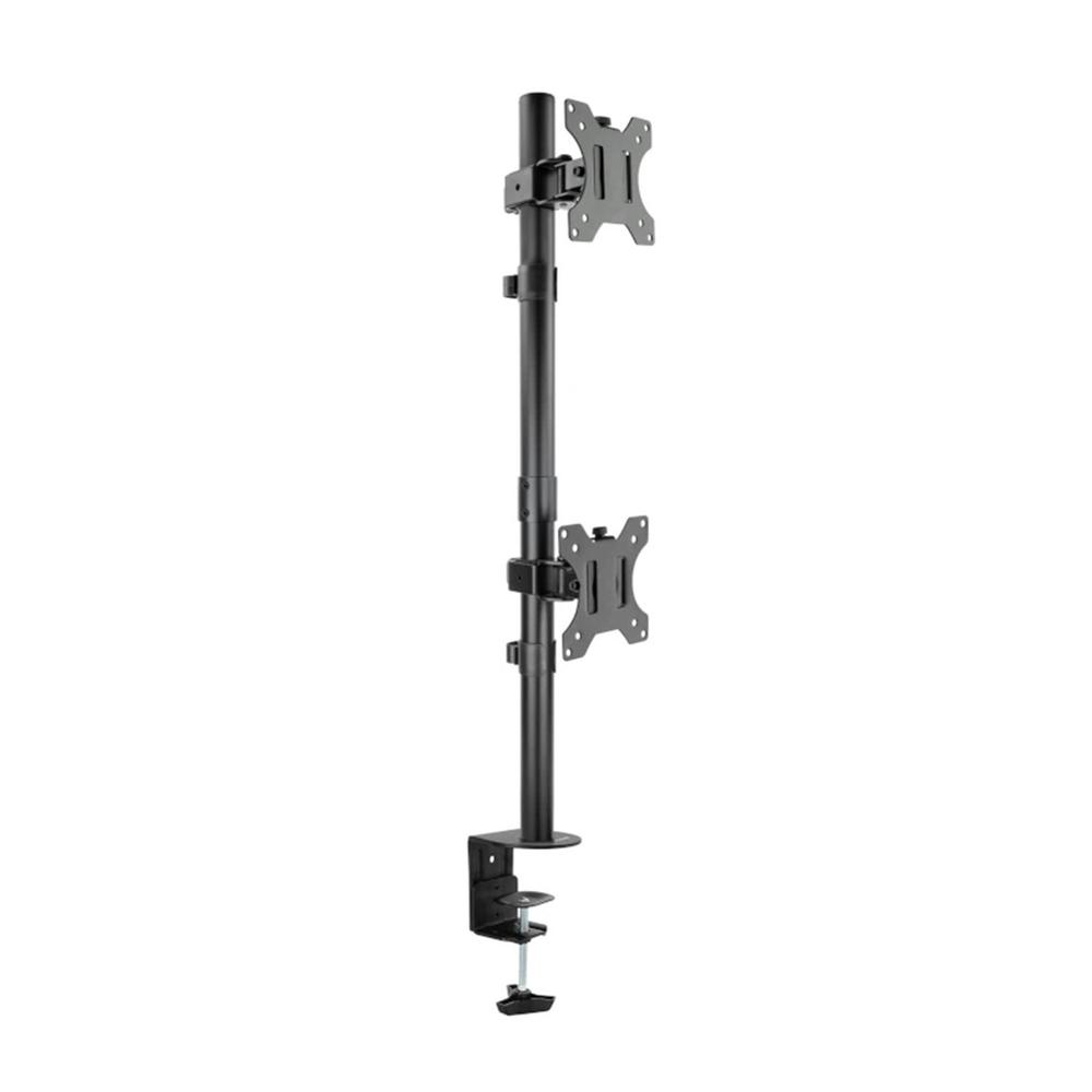 SOPORTE DE MESA TOOQ 2 X 17"-32" DB1233TNV-B NEGRO