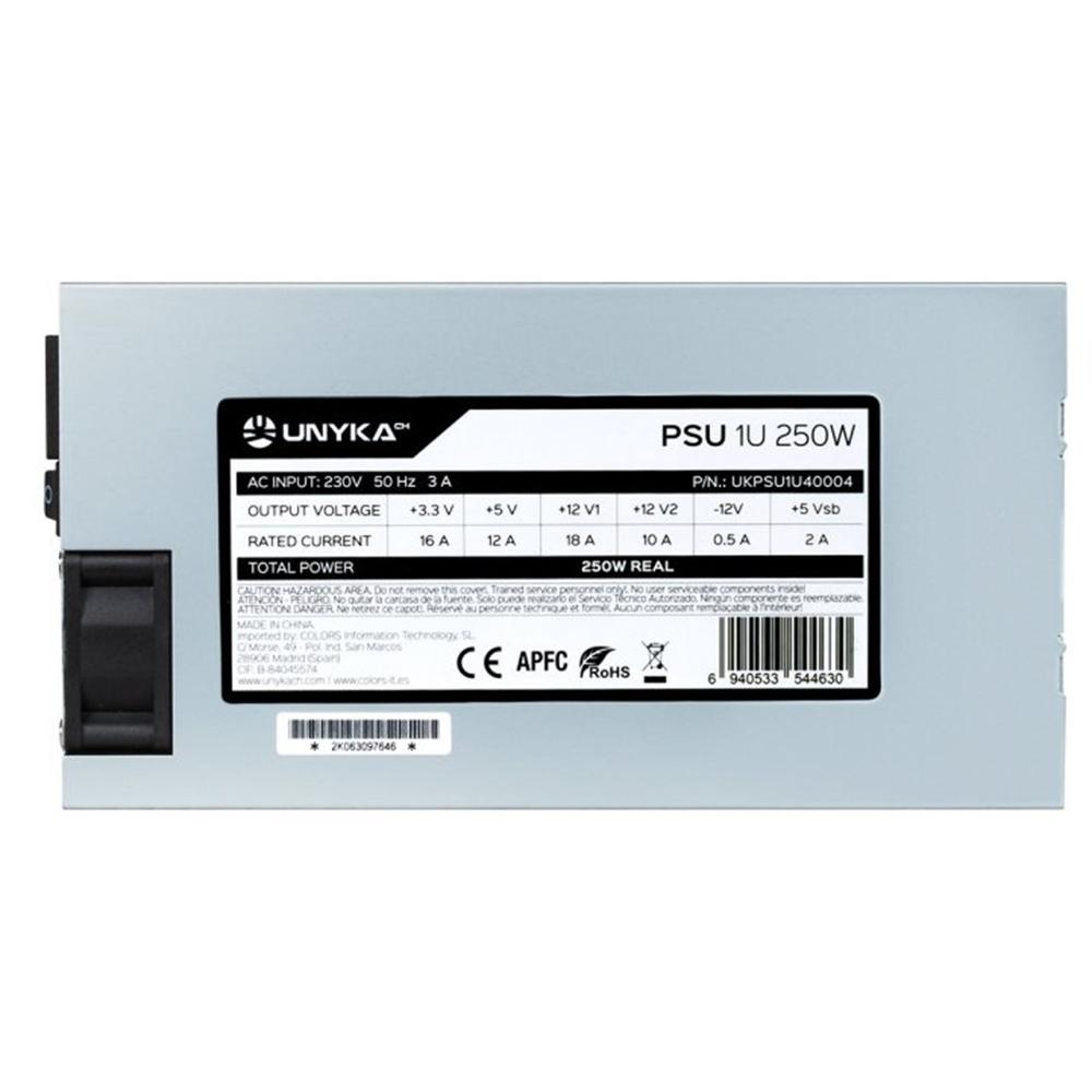 FUENTE ALIMENTACION UNYKACH FLEX 1U ATX 250W