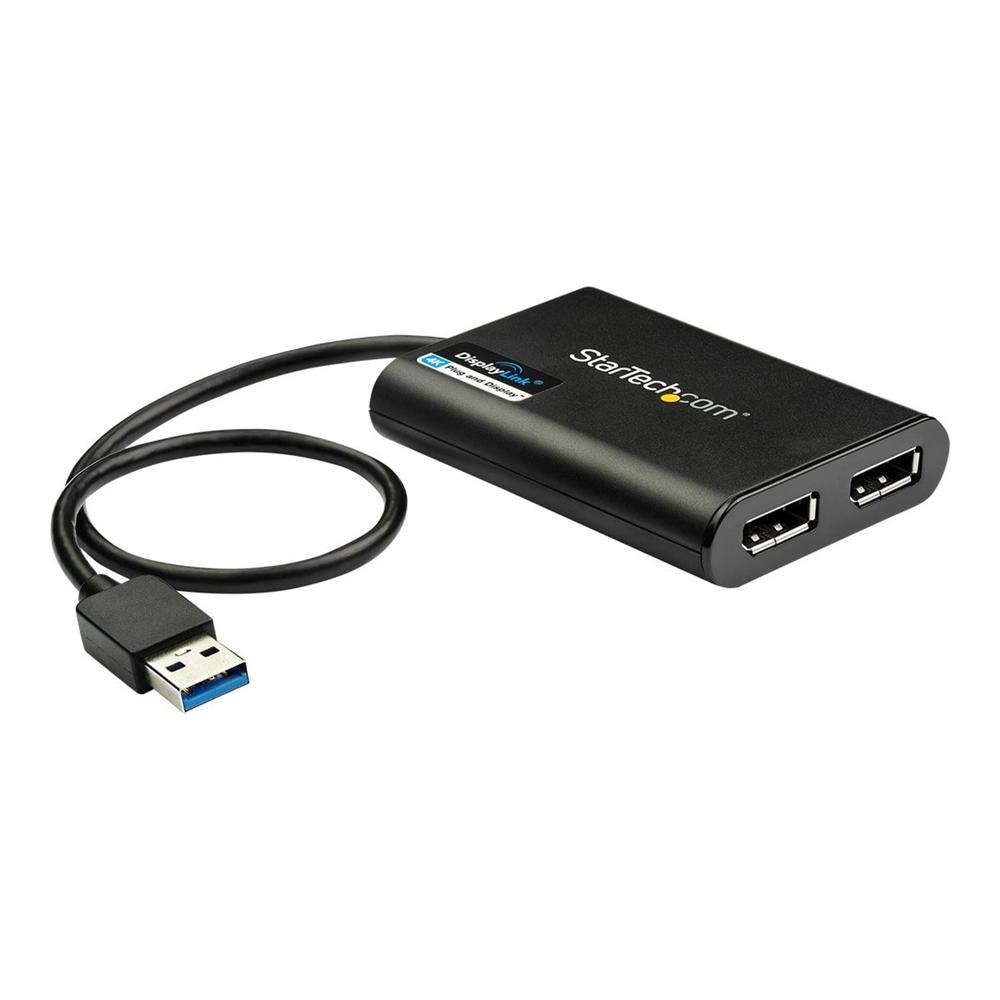 ADAPTADOR USB 3.0 A DP 4K UHD STARTECH 0.30M / MACHO-HEMBRA / NEGRO