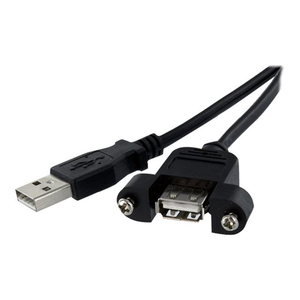 CABLE USB 2.0 STARTECH 0.30M/ MACHO-HEMBRA/ NEGRO