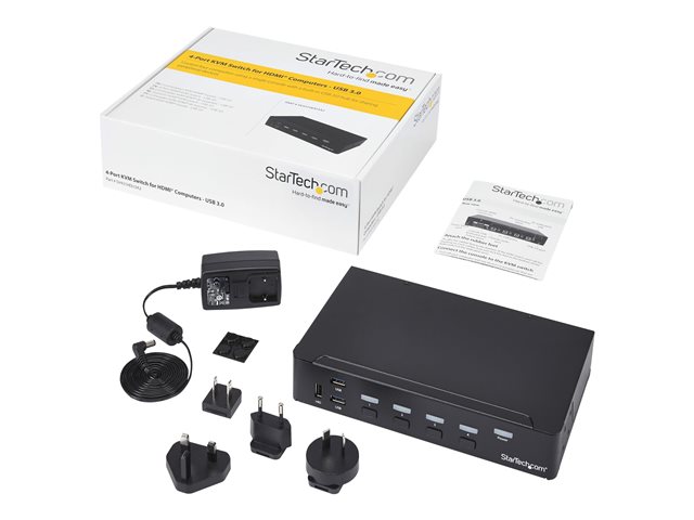 SWITCH HDMI STARTECH SV431HDU3A2 4 PUERTOS