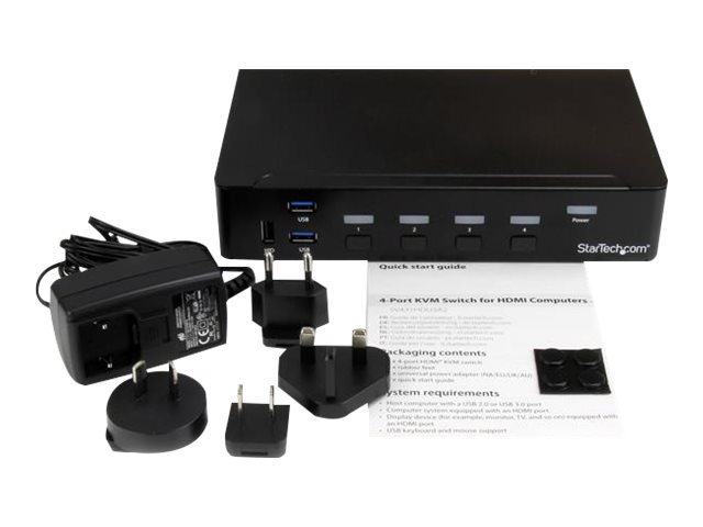 SWITCH HDMI STARTECH SV431HDU3A2 4 PUERTOS