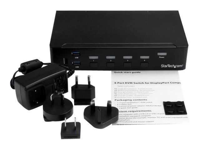 SWITCH DISPLAYPORT STARTECH SV431DPU3A2 4 PUERTOS