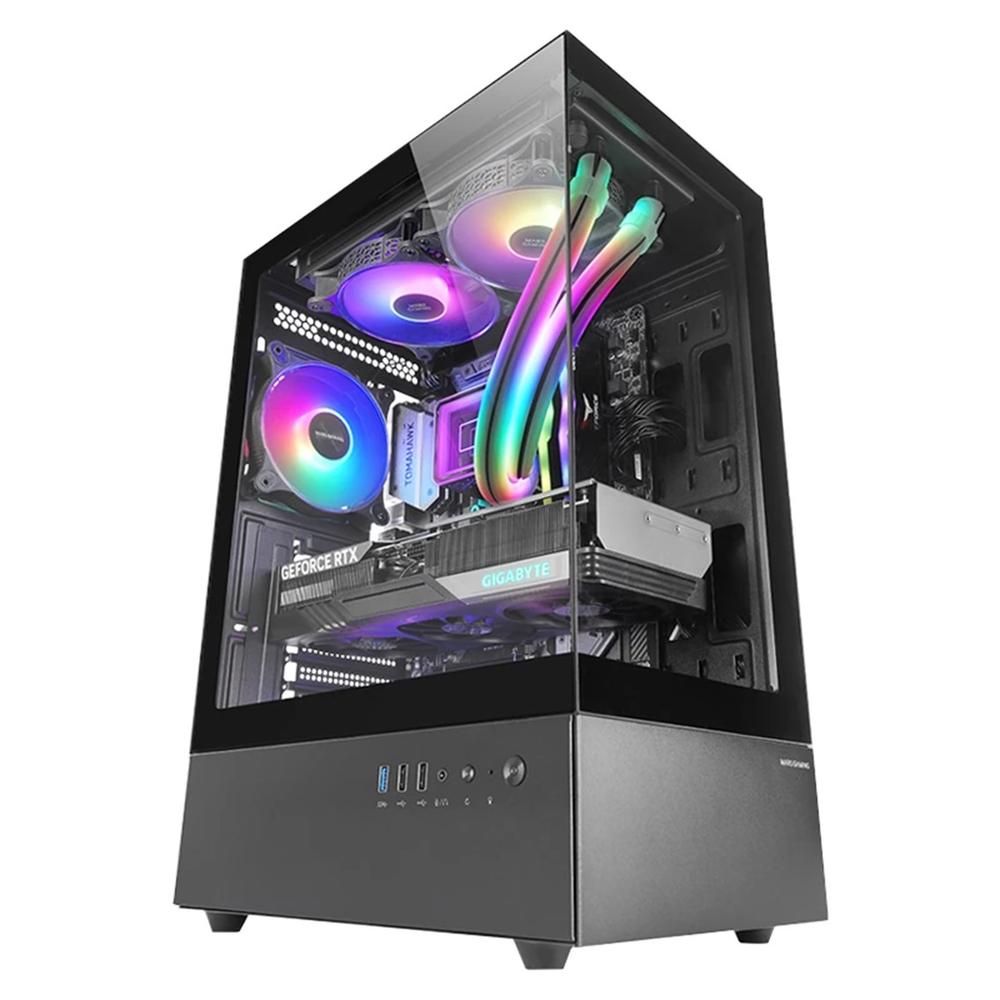 CAJA ORDENADOR MARS GAMING MCXO ATX FRGB CRISTAL TEMPLADO NEGRA