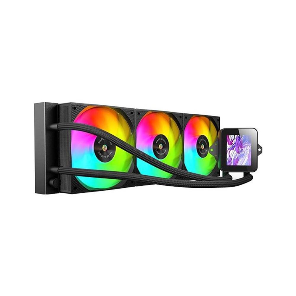 KIT REFRIGERACION LIQUIDA MARS GAMING MLVISION360 ARGB 3X 120MM NEGRO